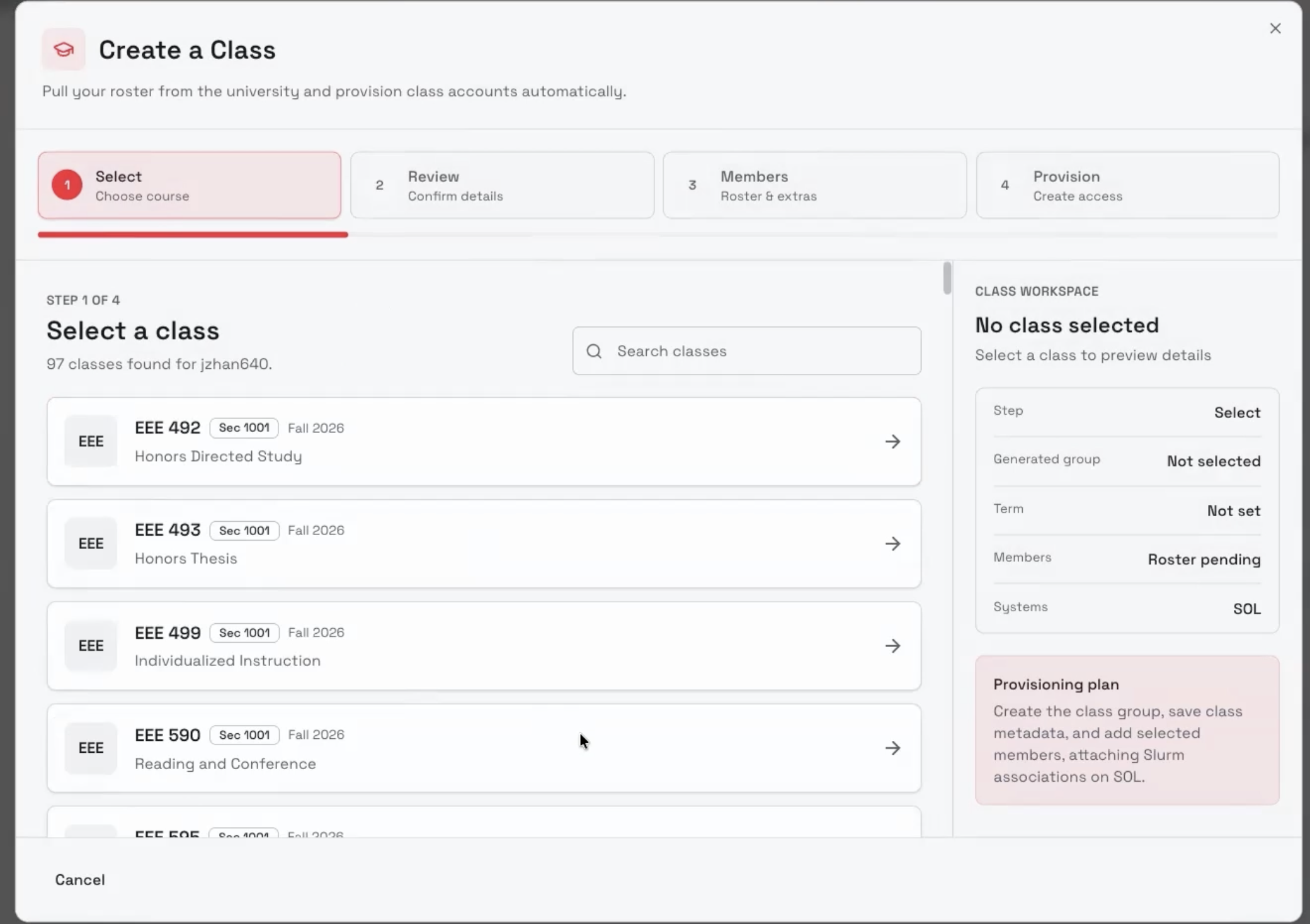 Select Target Class